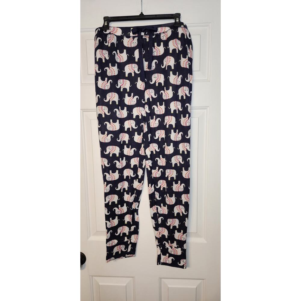 Pajama Bottoms Pj‎ Couture women's Size L Elephant Print Soft